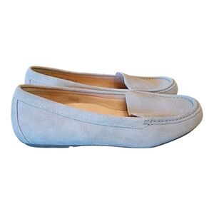 Vionic Debbie Suede Leather Slip On Loafers Moccasins in Taupe Comfort Shoes 10